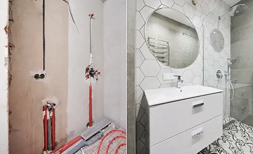 Salle de bain rénovée